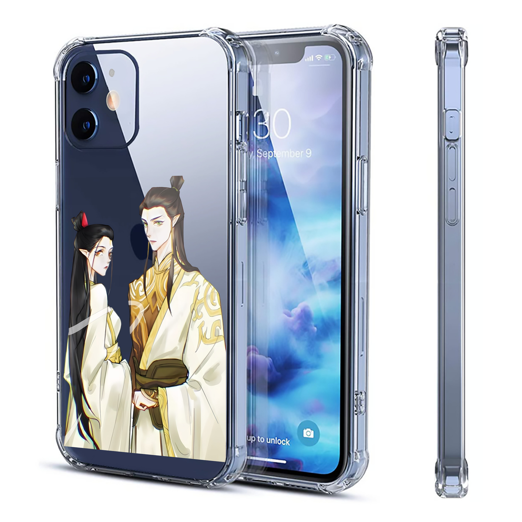 （画像用） Ne Zha 2 ナタ 魔童の大暴れ 【iPhone 12シリーズ対応】透明スマホケース（クリアソフトケース）